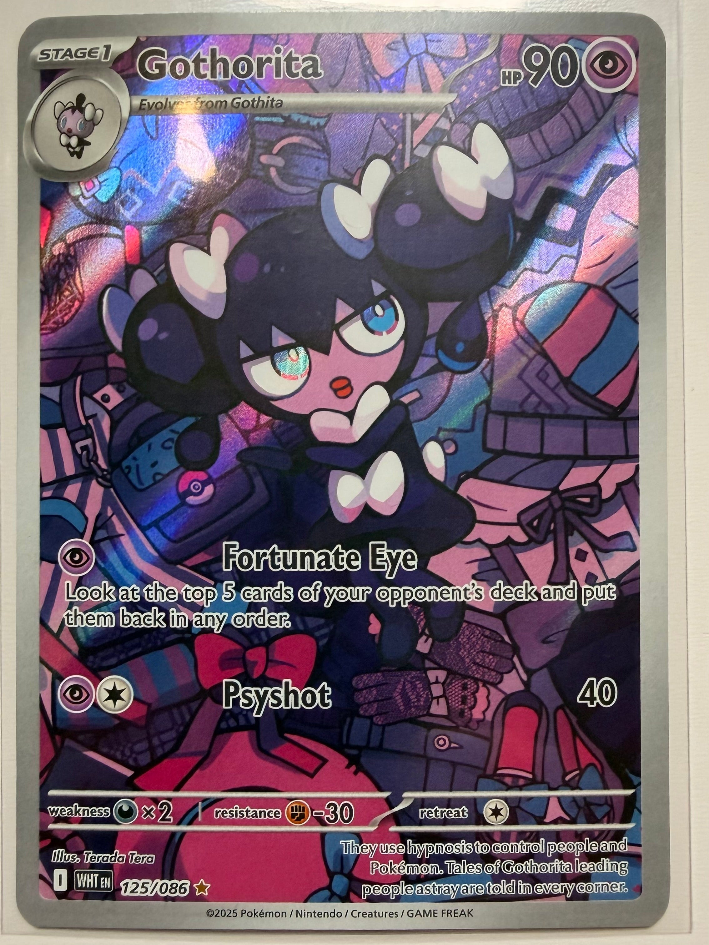 Gothorita #125 Pokemon White Flare