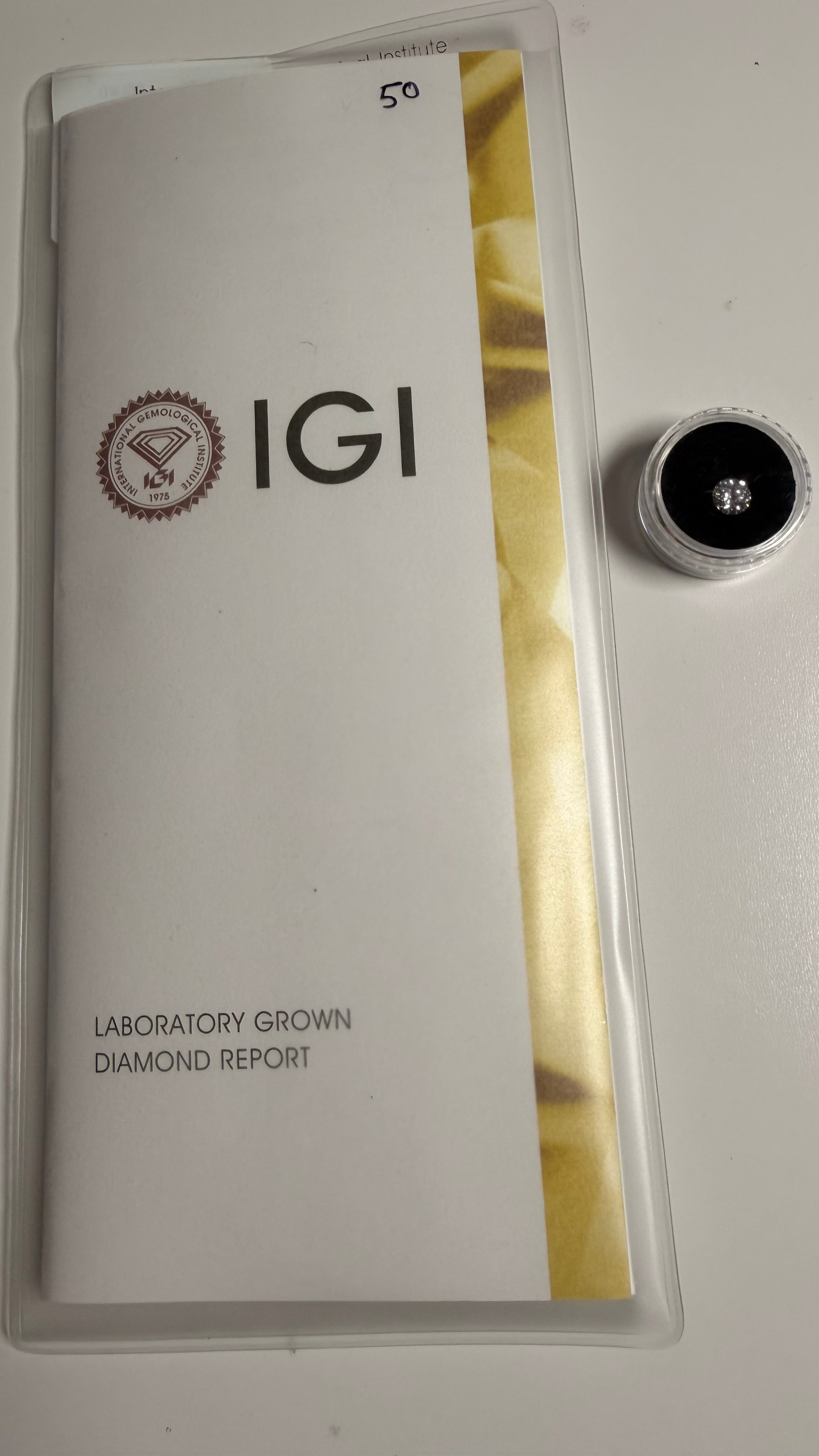 1.00 Carat Lab Grown Diamond D VVS 1 Ideal cut